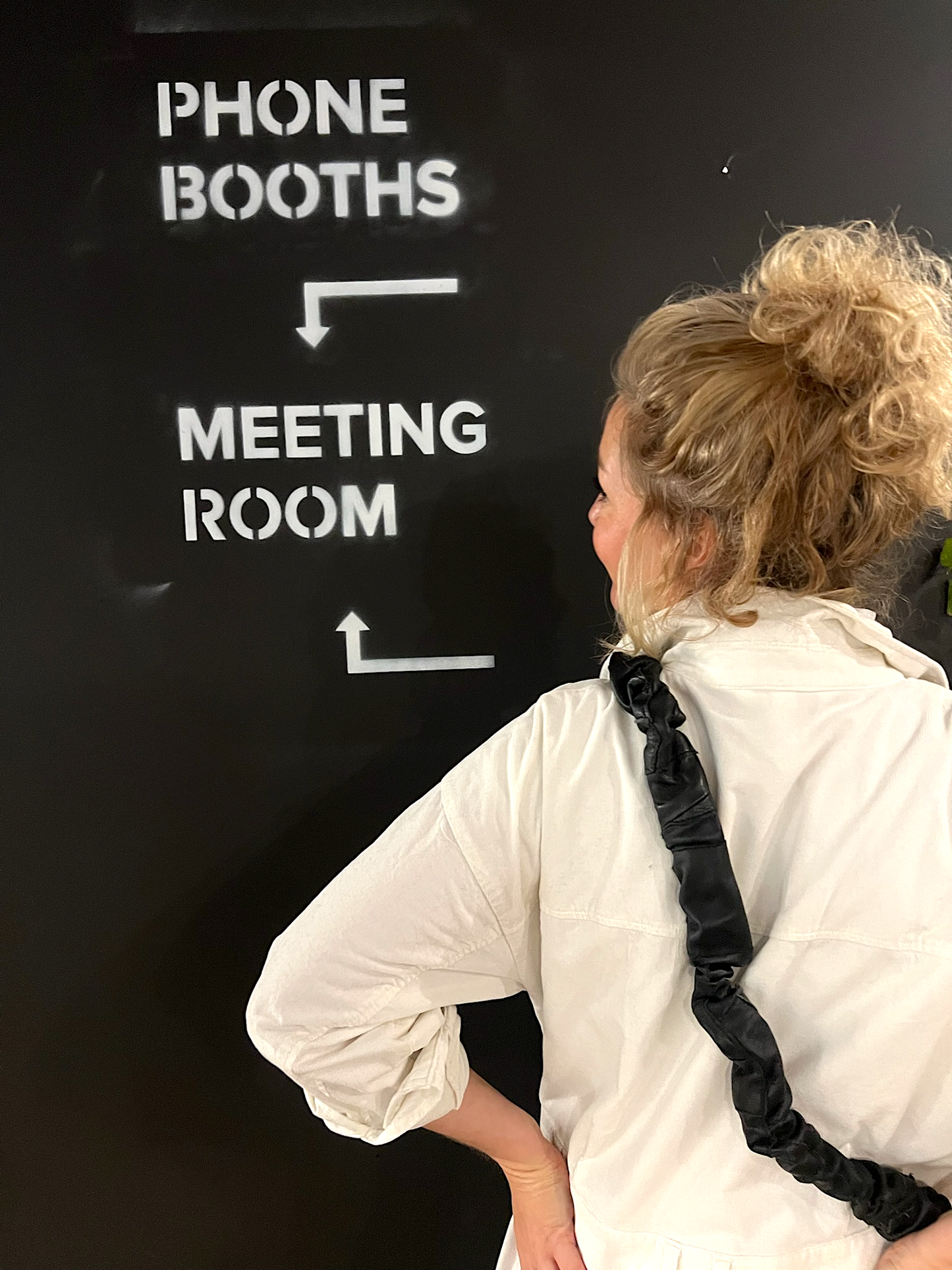 Leren telefoon koord Suzy + Amsterdam sjaaltje - Zwart